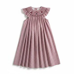 KREWE Girls Dress Size 5 Red Gingham Christmas Holiday Festive Party Babydoll